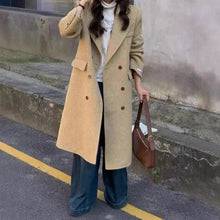 Load image into Gallery viewer, Above-the-knee Long Double-faced Wool Coat For Women