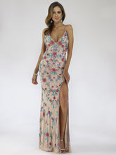 Load image into Gallery viewer, Lara 29486 - Thigh High Slit with Open Back Dress