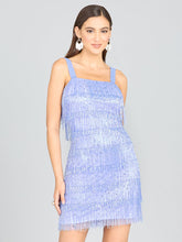Load image into Gallery viewer, Lara 29488 - Beaded Fringe Cocktail Dress