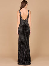 Load image into Gallery viewer, Lara 29499 - Embellished Long Dress with Thigh High Slit