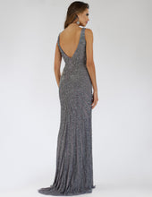 Load image into Gallery viewer, Lara 29528 - Thigh High Slit Beaded Gown