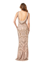 Load image into Gallery viewer, Lara 29530 - Stylish Cowl Draped Back Dress