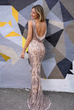 Load image into Gallery viewer, Lara 29530 - Stylish Cowl Draped Back Dress