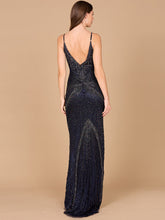 Load image into Gallery viewer, Lara 29595 - Spaghetti Strap Navy Dress