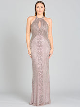 Load image into Gallery viewer, Halter Neck Dress with Keyhole