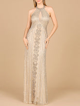 Load image into Gallery viewer, Halter Neck Dress with Keyhole