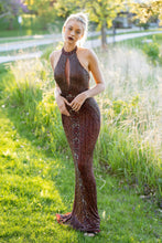 Load image into Gallery viewer, Halter Neck Dress with Keyhole
