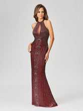 Load image into Gallery viewer, Halter Neck Dress with Keyhole