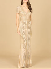 Load image into Gallery viewer, Lara 29606 - Closed Back, Cap Sleeve Dress