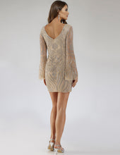 Load image into Gallery viewer, Lara 29608 - Bell Sleeves V Neck Cocktail Dress