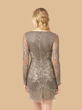 Load image into Gallery viewer, Lara 29610 - Long Sleeve Beaded Cocktail Dress