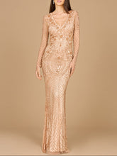 Load image into Gallery viewer, Lara 29615 - Long Sleeve Beaded Dress