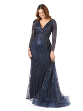 Load image into Gallery viewer, Lara 29620 - Lace Skirt Overlay Dress OUTLET