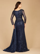 Load image into Gallery viewer, Lara 29620 - Lace Skirt Overlay Dress OUTLET