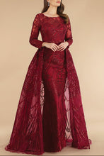 Load image into Gallery viewer, Lara 29633 - Gorgeous Overskirt Dress with Long Sleeves