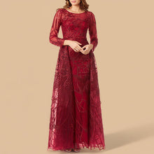 Load image into Gallery viewer, Lara 29633 - Gorgeous Overskirt Dress with Long Sleeves
