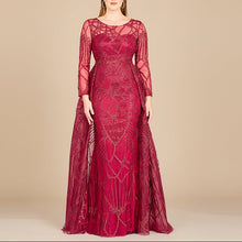 Load image into Gallery viewer, Lara 29633 - Gorgeous Overskirt Dress with Long Sleeves