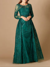 Load image into Gallery viewer, Lara 29633 - Gorgeous Overskirt Dress with Long Sleeves