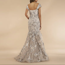 Load image into Gallery viewer, Lara 29642 - Cap Sleeve Mermaid Gown