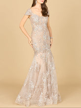 Load image into Gallery viewer, Lara 29642 - Cap Sleeve Mermaid Gown
