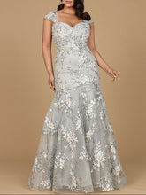 Load image into Gallery viewer, Lara 29642 - Cap Sleeve Mermaid Gown