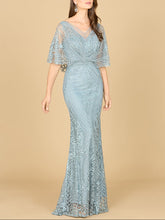 Load image into Gallery viewer, Lara 29673 - Cape Sleeve Mermaid Gown
