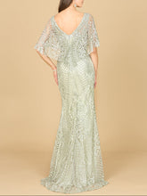 Load image into Gallery viewer, Lara 29673 - Cape Sleeve Mermaid Gown