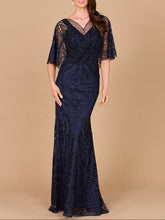 Load image into Gallery viewer, Lara 29673 - Cape Sleeve Mermaid Gown