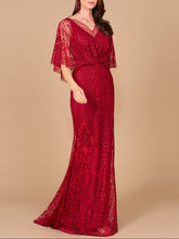 Load image into Gallery viewer, Lara 29673 - Cape Sleeve Mermaid Gown