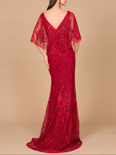 Load image into Gallery viewer, Lara 29673 - Cape Sleeve Mermaid Gown