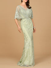 Load image into Gallery viewer, Lara 29673 - Cape Sleeve Mermaid Gown