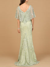Load image into Gallery viewer, Lara 29673 - Cape Sleeve Mermaid Gown