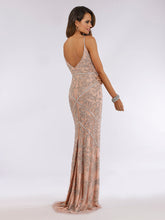 Load image into Gallery viewer, Lara 29744 - Spaghetti Strap Beaded Dress