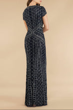 Load image into Gallery viewer, Lara 29746 - Beaded V-Neckline Dress with Cap Sleeves