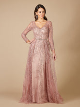 Load image into Gallery viewer, Lara 29782 - Beaded Lace Overskirt Ballgown