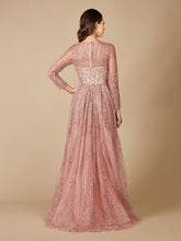 Load image into Gallery viewer, Lara 29782 - Beaded Lace Overskirt Ballgown
