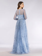 Load image into Gallery viewer, Lara 29782 - Beaded Lace Overskirt Ballgown