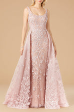 Load image into Gallery viewer, Overskirt Lace Fitted Gown