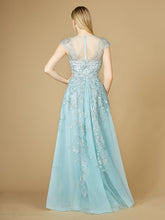 Load image into Gallery viewer, Lara 29798 - Floral Appliques high neck ball gown
