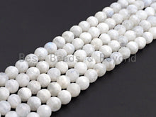 Load image into Gallery viewer, High Quality Natural Blue Moonstone faceted, Round Faceted 6mm/8mm/10mm/12mm Moonstone Beads, 15.5 Full Strand, sku# U818
