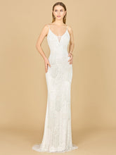 Load image into Gallery viewer, Lara Danika Floral Beaded Sheath Beaded Dress with Beaded Fringe