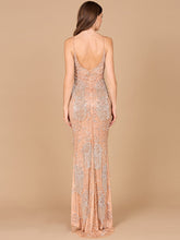 Load image into Gallery viewer, Lara Danika Floral Beaded Sheath Beaded Dress with Beaded Fringe