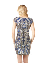 Load image into Gallery viewer, Lara 29909 - Beaded, V-neck Mini Dress