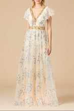Load image into Gallery viewer, Lara 29966 - Lace, V-Neck Dress