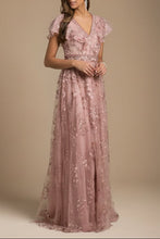 Load image into Gallery viewer, Lara 29966 - Lace, V-Neck Dress