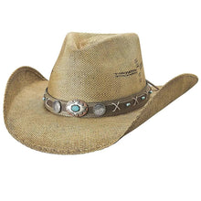 Load image into Gallery viewer, Bullhide Lucid Dreams - Bangora Straw Cowboy Hat