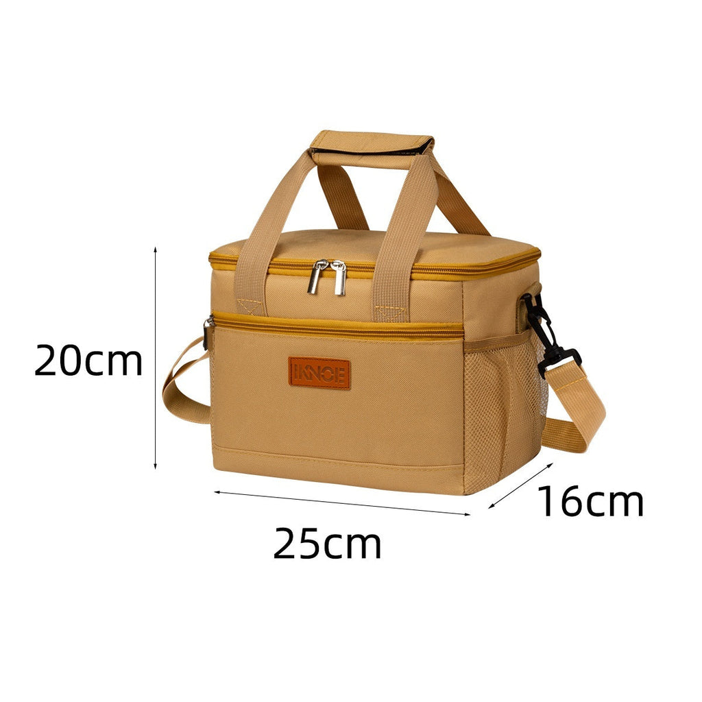 Insulated Tote Bag - Foldable Oxford Fabric Cooler Lunch Bag for Women