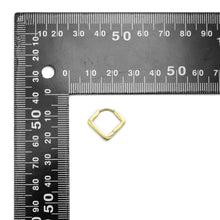 Load image into Gallery viewer, Gold Square Diamond Shape Geometry Huggie Earrings, Sku#A254