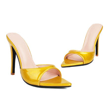 Load image into Gallery viewer, Women's Open-Toe Stiletto High Heels | Pointed Toe Buckle Strap Dress Heels
