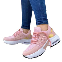 Load image into Gallery viewer, Lace-Up Wedge Sneakers